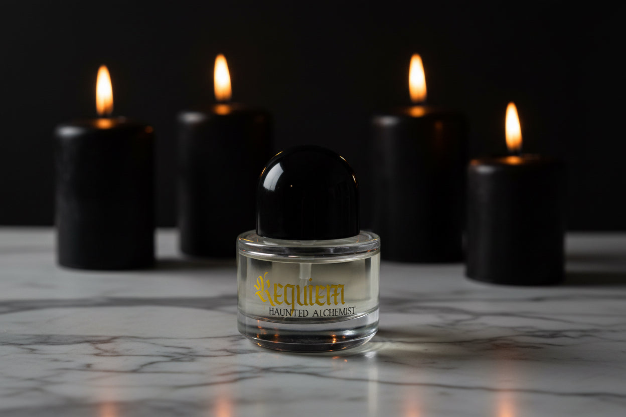 requiem gothic perfume bottle by The Haunted Alchemist