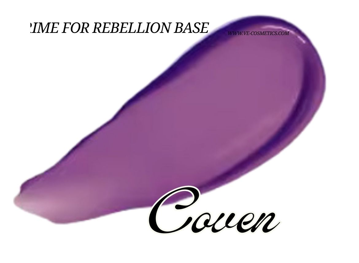 Purple eyeshadow base designed to enrich purples, pinks, and duochrome shadows