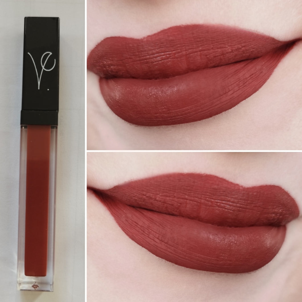 grunge peach brown goth lipstick