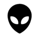 Alien 2-in-1 Waterproof Eyeliner Stamp Pen (Black)