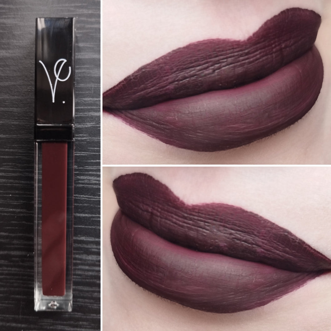 Rich dark deep plum gothic lipstick