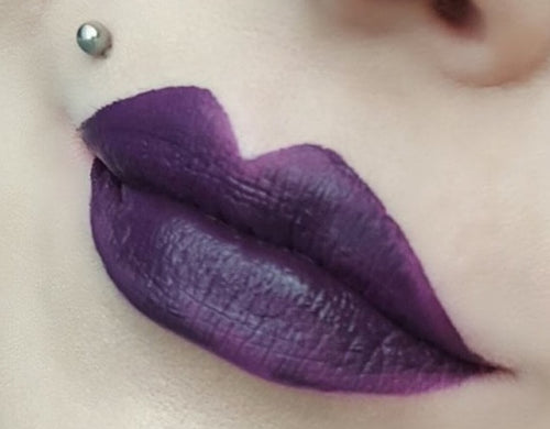 Deepest purple gothic matte Lipstick! Vegan & Cruelty free