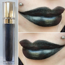 Load image into Gallery viewer, Black metallic Lipstick - VE Cosmetics
