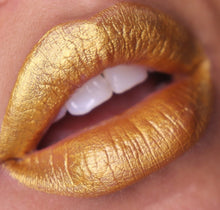 Load image into Gallery viewer, Gold Metallic Lipstick Alt Fashion
